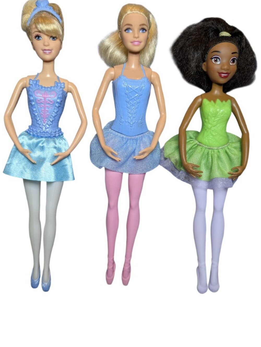 Barbie Ballet Doll Trio - Cinderella, You Can Be... & Tiana Ballerina Dolls